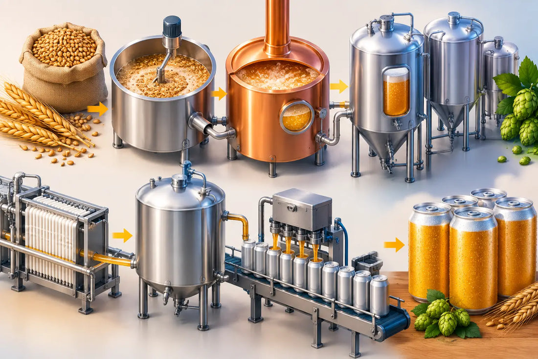 Wie wird Bier gebraut? Vom Malz bis zur Dose
